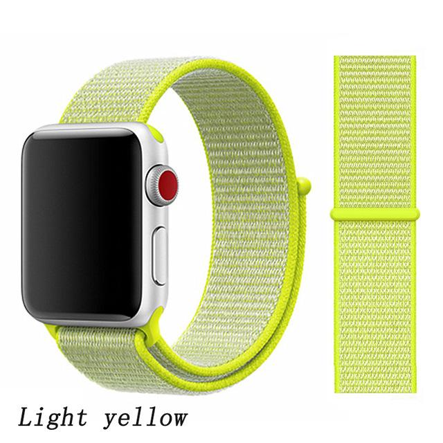 Strap for Apple Watch 5 band correa apple watch 42mm 44mm 38 mm 40mm iwatch series 5 4 3 2 nylon pulseira bracelet watchband 44