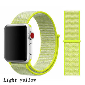 Strap for Apple Watch 5 band correa apple watch 42mm 44mm 38 mm 40mm iwatch series 5 4 3 2 nylon pulseira bracelet watchband 44