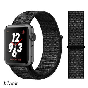 Strap for Apple Watch 5 band correa apple watch 42mm 44mm 38 mm 40mm iwatch series 5 4 3 2 nylon pulseira bracelet watchband 44