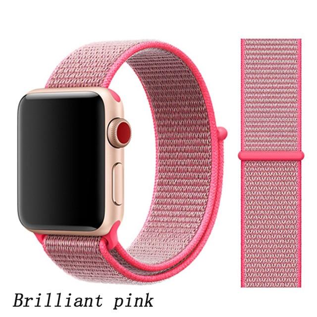 Strap for Apple Watch 5 band correa apple watch 42mm 44mm 38 mm 40mm iwatch series 5 4 3 2 nylon pulseira bracelet watchband 44