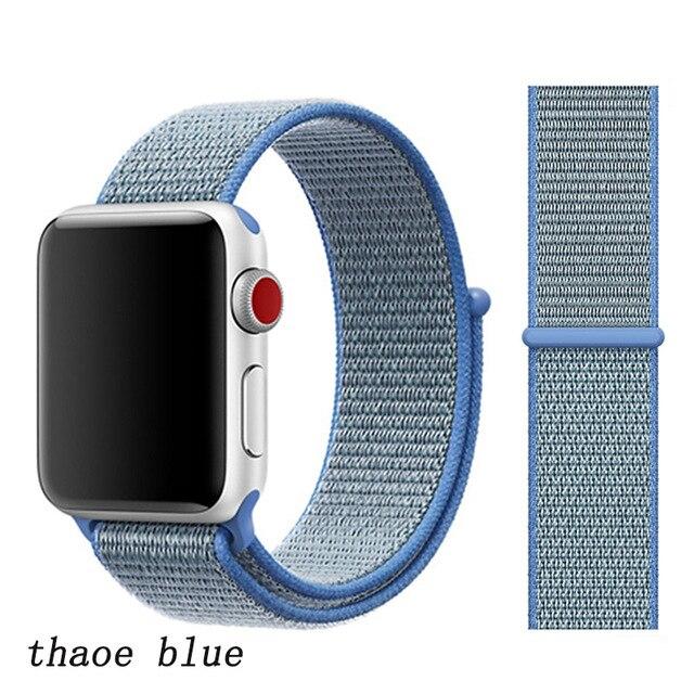 Strap for Apple Watch 5 band correa apple watch 42mm 44mm 38 mm 40mm iwatch series 5 4 3 2 nylon pulseira bracelet watchband 44