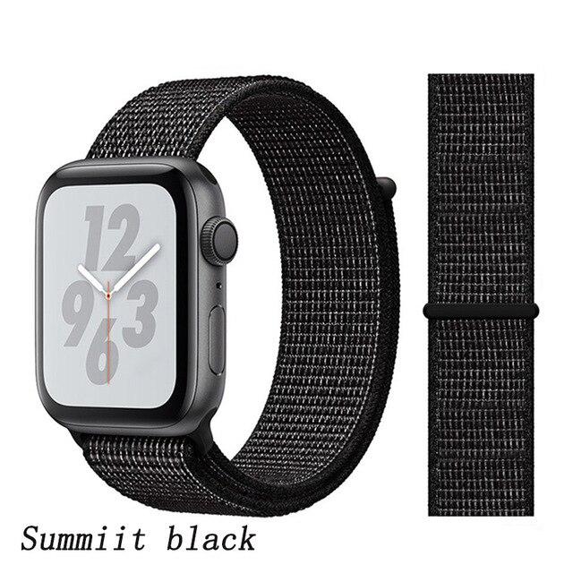 Strap for Apple Watch 5 band correa apple watch 42mm 44mm 38 mm 40mm iwatch series 5 4 3 2 nylon pulseira bracelet watchband 44