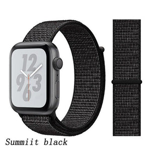 Strap for Apple Watch 5 band correa apple watch 42mm 44mm 38 mm 40mm iwatch series 5 4 3 2 nylon pulseira bracelet watchband 44