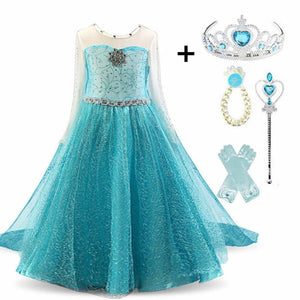 Cosplay Queen Elsa Dresses Elsa Elza Costumes Princess Anna Dress