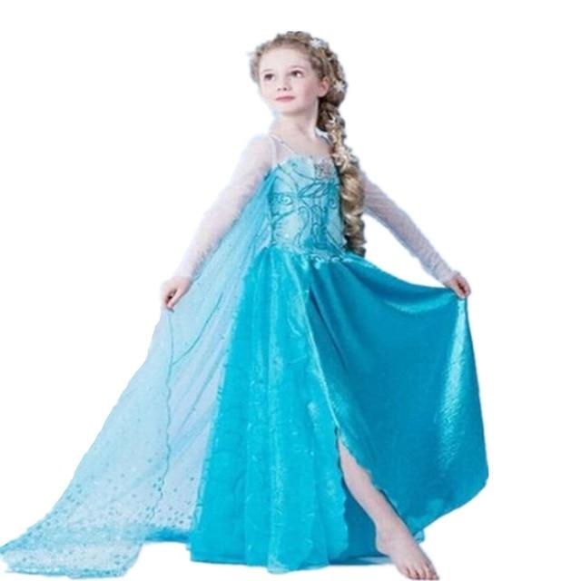 Cosplay Queen Elsa Dresses Elsa Elza Costumes Princess Anna Dress