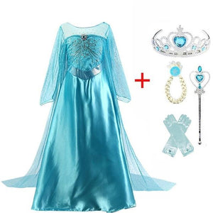 Cosplay Queen Elsa Dresses Elsa Elza Costumes Princess Anna Dress