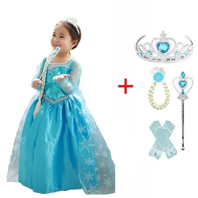 Cosplay Queen Elsa Dresses Elsa Elza Costumes Princess Anna Dress