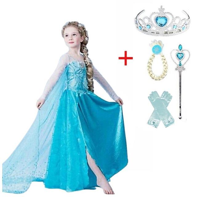 Cosplay Queen Elsa Dresses Elsa Elza Costumes Princess Anna Dress