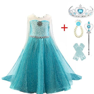 Cosplay Queen Elsa Dresses Elsa Elza Costumes Princess Anna Dress