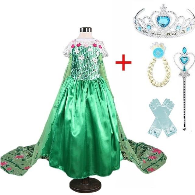 Cosplay Queen Elsa Dresses Elsa Elza Costumes Princess Anna Dress