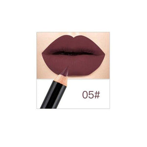 Matte Lip Liner Lipstick Pen Fashion Long Lasting Pigments Waterproof No Blooming Beauty Makeup Tool Pencil Color Optional TSLM2