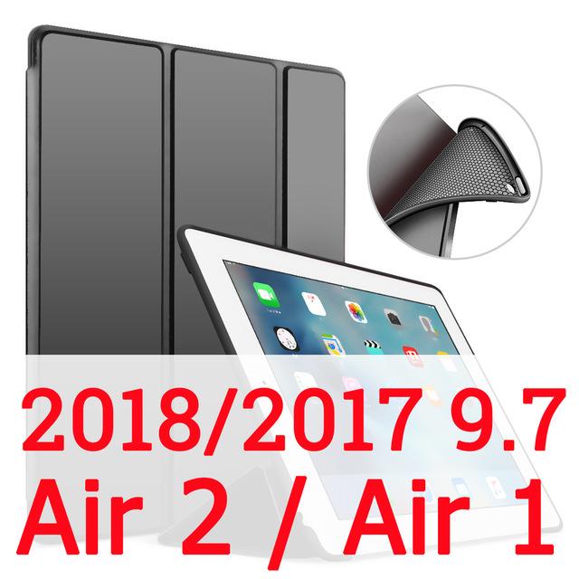 For iPad Air 2 Air 1 Case 2018 9.7 10.2 2019 Funda Silicone Soft Back Pu Leather Smart Case for iPad 6th 7th generation Case