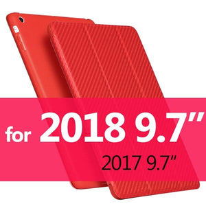 For iPad Air 2 Air 1 Case 2018 9.7 10.2 2019 Funda Silicone Soft Back Pu Leather Smart Case for iPad 6th 7th generation Case