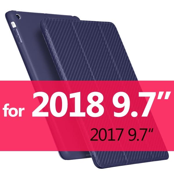 For iPad Air 2 Air 1 Case 2018 9.7 10.2 2019 Funda Silicone Soft Back Pu Leather Smart Case for iPad 6th 7th generation Case