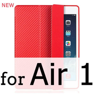 For iPad Air 2 Air 1 Case 2018 9.7 10.2 2019 Funda Silicone Soft Back Pu Leather Smart Case for iPad 6th 7th generation Case