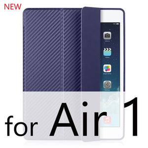 For iPad Air 2 Air 1 Case 2018 9.7 10.2 2019 Funda Silicone Soft Back Pu Leather Smart Case for iPad 6th 7th generation Case