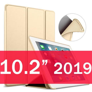 For iPad Air 2 Air 1 Case 2018 9.7 10.2 2019 Funda Silicone Soft Back Pu Leather Smart Case for iPad 6th 7th generation Case