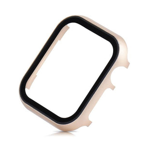 Tempered film Cover case For Apple Watch Series 4 3 2 1 band case 42mm 38m 40mm 44mm Slim Aluminum case Protector for iWatch 4