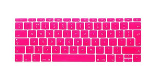 HRH EU/UK English Silicone Keyboard Cover Skin for Mac New Pro 13" A1708 (2016 Version No Touch Bar) and for Macbook 12" A1534