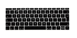 HRH EU/UK English Silicone Keyboard Cover Skin for Mac New Pro 13" A1708 (2016 Version No Touch Bar) and for Macbook 12" A1534