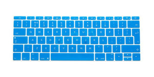 HRH EU/UK English Silicone Keyboard Cover Skin for Mac New Pro 13" A1708 (2016 Version No Touch Bar) and for Macbook 12" A1534