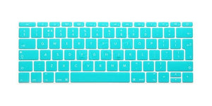 HRH EU/UK English Silicone Keyboard Cover Skin for Mac New Pro 13" A1708 (2016 Version No Touch Bar) and for Macbook 12" A1534