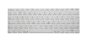 HRH EU/UK English Silicone Keyboard Cover Skin for Mac New Pro 13" A1708 (2016 Version No Touch Bar) and for Macbook 12" A1534
