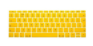 HRH EU/UK English Silicone Keyboard Cover Skin for Mac New Pro 13" A1708 (2016 Version No Touch Bar) and for Macbook 12" A1534