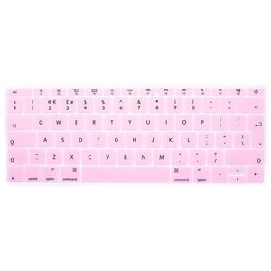 HRH EU/UK English Silicone Keyboard Cover Skin for Mac New Pro 13" A1708 (2016 Version No Touch Bar) and for Macbook 12" A1534