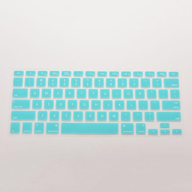 7 Candy Colors Silicone Keyboard Skin Cover For Apple Macbook Pro MAC 13 15 17 28.7cm x 11.9cm free shipping