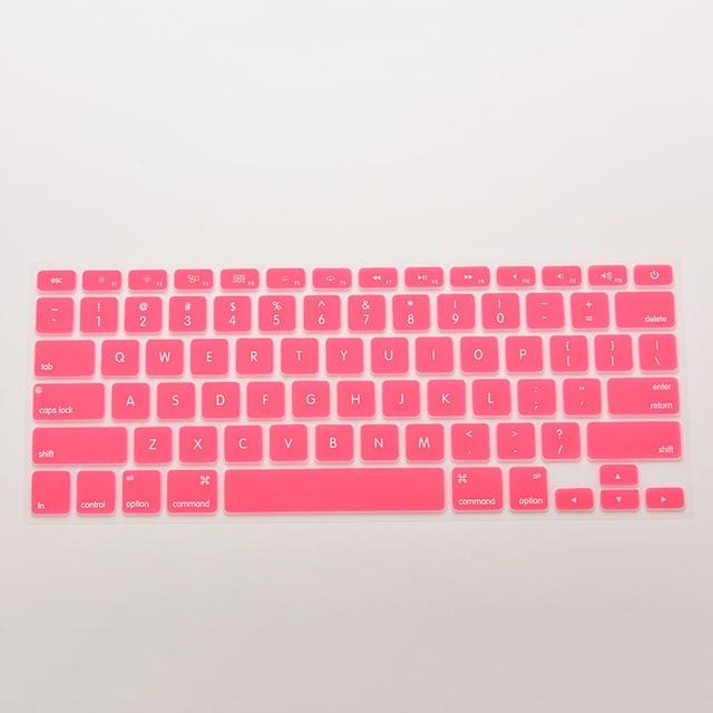 7 Candy Colors Silicone Keyboard Skin Cover For Apple Macbook Pro MAC 13 15 17 28.7cm x 11.9cm free shipping