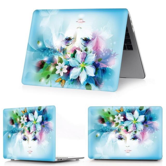 For Macbook New Air Pro 13 15 Touch bar Laptop Case For Mac Book Air Pro Retina 11 12 13 15 Inch Creative Girl Hard Cover