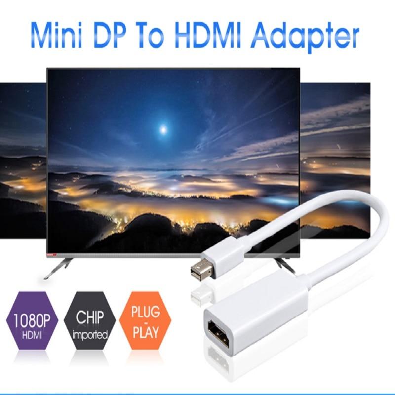 Thunderbolt Mini DisplayPort Display Port DP Male to HDMI Female Adapter Converter Cable For Apple Mac Macbook Pro Air