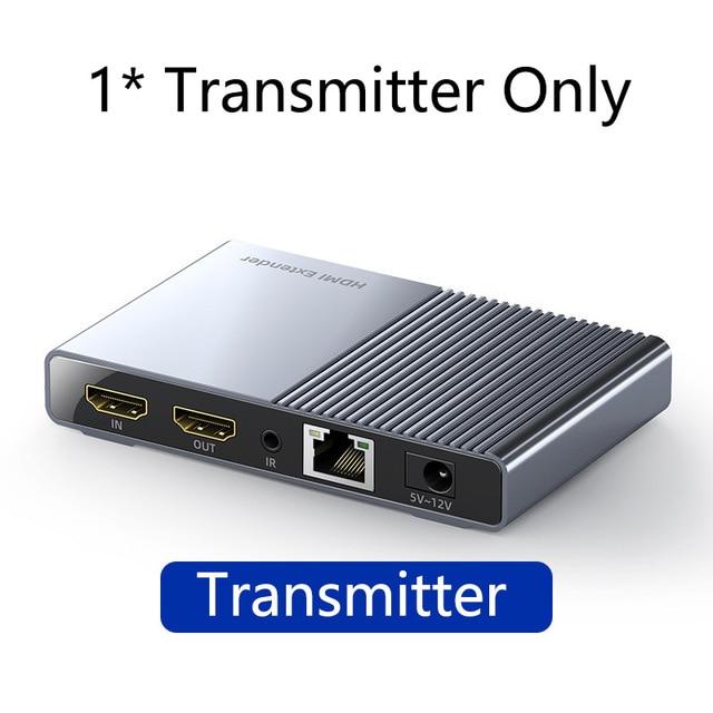 Unnlink 1 to Many 120M HDMI Extender with Local Output FHD 1080P@60Hz IP/TCP CAT6/7 Network LAN RJ45 Ethernet IR Transmit for TV