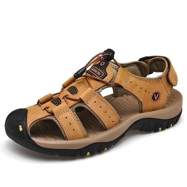 Classic Men's Genuine Leather Sandals