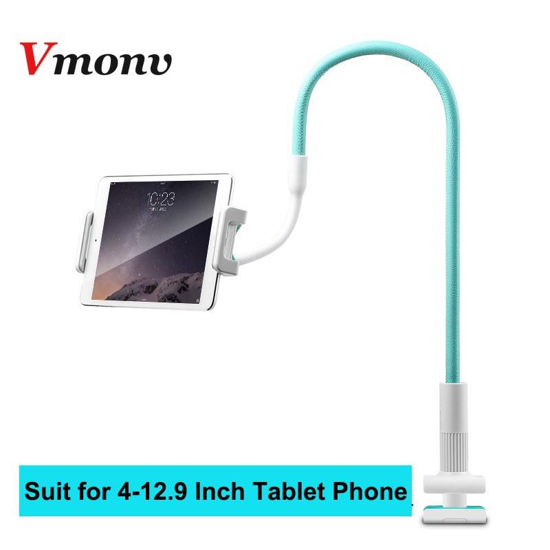 Vmonv 120cm Long Arm Adjustable Tablet Stand Holder For Ipad Pro 11 12.9 Samsung Kindle 4-12 Inch Smartphone Tablet Mount Stand