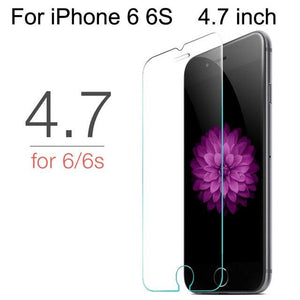 10Pcs Tempered Glass For iPhone XS Max XR X 5c 5s 5se 4 4s Tough Protection Screen Protector Guard Film For iPhone X 6s 7 8 plus