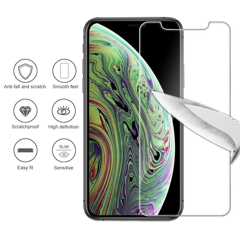 9H Tempered Glass For iPhone XS Max XR XS 5C 5S 5SE 4 4s Tough Protection Screen Protector Guard Film For iPhone X 6 6s 7 8 plus