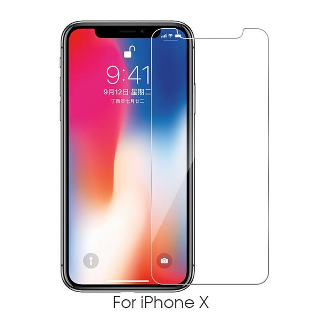 9H Tempered Glass For iPhone XS Max XR XS 5C 5S 5SE 4 4s Tough Protection Screen Protector Guard Film For iPhone X 6 6s 7 8 plus