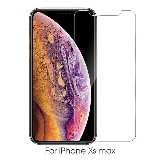 9H Tempered Glass For iPhone XS Max XR XS 5C 5S 5SE 4 4s Tough Protection Screen Protector Guard Film For iPhone X 6 6s 7 8 plus