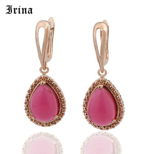 Irina 5 Color Classic  Water Drop Glass Stone Beads Crystal Pendant Dangler