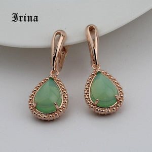 Irina 5 Color Classic  Water Drop Glass Stone Beads Crystal Pendant Dangler