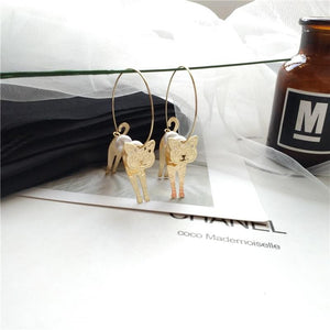 Earrings For Women Fashion Pop Charm Sexy Cat Gold 3D Dangler