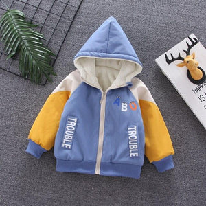 Winter Baby Boys Thick Woolen Tops Infant Kids Girls Topwear Jackets Clothing