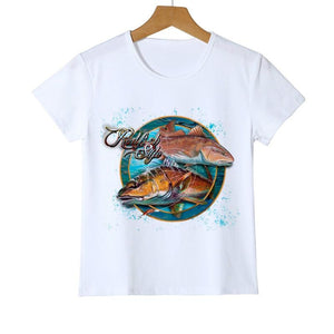 Colorful fish print kids t-shirt Baby Newborn Tops Tees Fish T Shirt