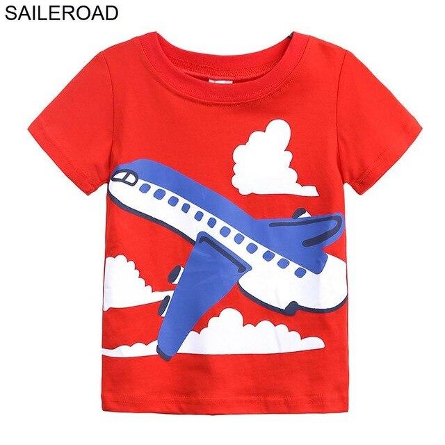 SAILEROAD Helicopter Embroidery Boys Tops Clothing