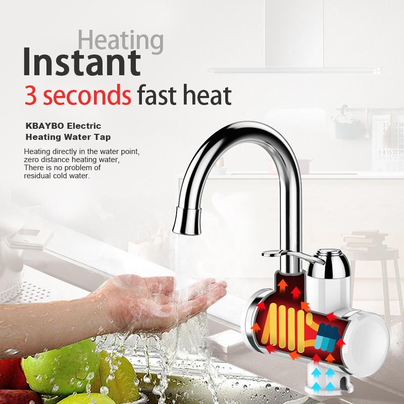 3000W Instant electric Water Heater Tap Kitchen faucet water filter 2 kinds of outlet mode can be consumed directly