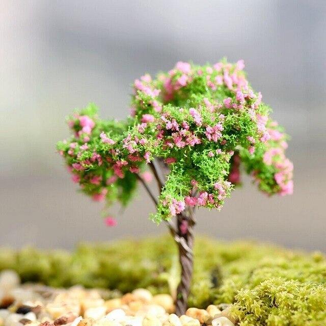 Simulation False Tree Garden Decoration Micro Landscape Bonsai Plant Romantic Flower mini trees model