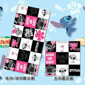 Disney Cute Stitch Children Beach Towel Bath Towel Soft Sport Gym Face  Hand Towel Water Absorbing Breathable Thin blanket Rug