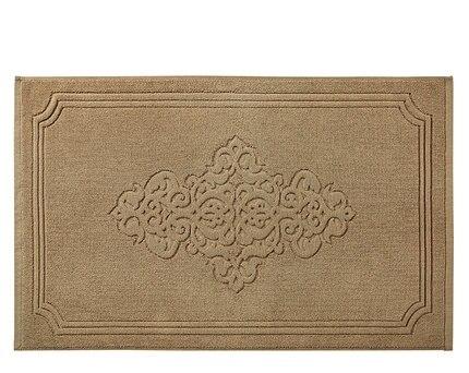 LYN&GY New floor towel mat 100% Cotton White coffee Carpet Door Mat Hotel Bathroom Design Rugs Towel Mat non-slip absorbent